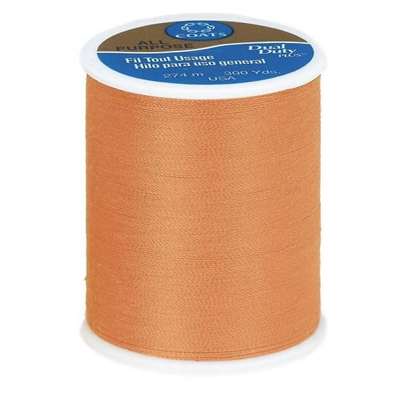Coats Dual Duty All Purpose Advance Orange Thread, 300 Yards