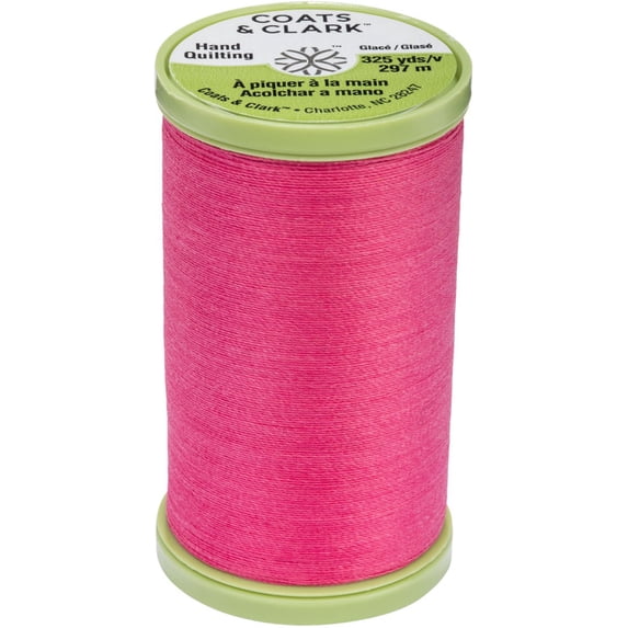 Coats Dual Duty Plus Hand Quilting Thread 325yd-Hot Pink