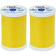 Coats Dual Duty XP General Purpose Thread 250yd, Sun Yellow S910-7250, 2-pack