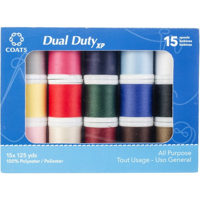 Coats Dual Duty XP General Purpose Thread Box 15/Pkg- - Walmart.com