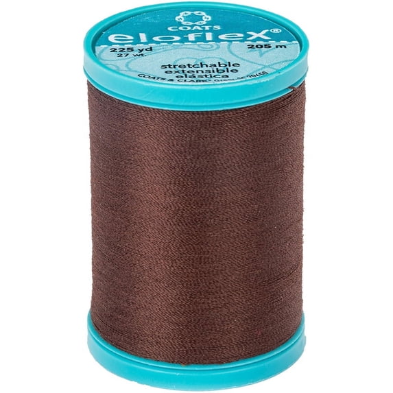 Coats Eloflex Stretch Thread 225yd-Dark Brown