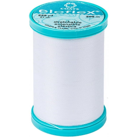 Coats Eloflex Stretch Thread 225yd-White