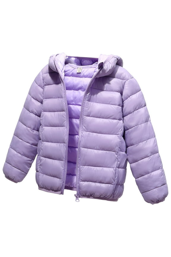 Coats For Girls Girls Jacket Kids Winter Latest Thicken Hooded Jacket Warm Quilted Coat Casual Outdoor Cool Cute for Boys Girls Autumn Spring