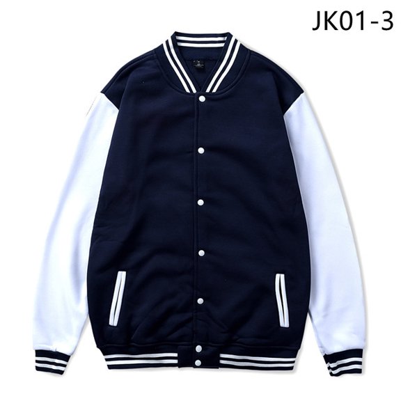 Coats Men Women Solid Color College Popular Baseball Jacket Autumn Winter New Splice Jackets