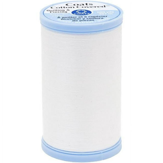 Coats Cotton Covered Quilting & Piecing Thread 500yd-White