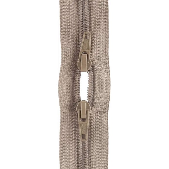 Coats Thread & Zippers Coats: Thread & Zippers Purse Double Slider Zipper, 12", Navy