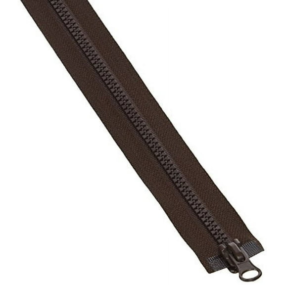 Coats: Thread & Zippers F4448-056B Sport Parka Dual Separating Zipper, 48", Cloister Brown