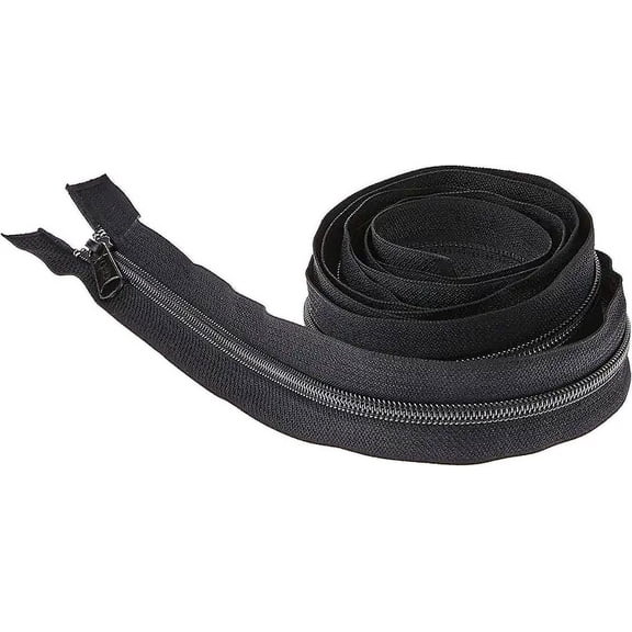 Coats: Thread & Zippers F55100BLK Coats Thread and Zippers Plastic Sleeping Bag Separating Zipper, 100", Black