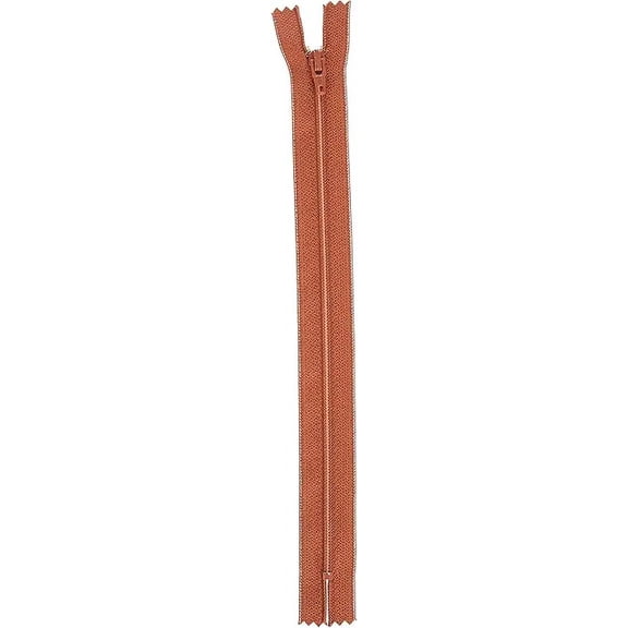 Coats Thread & Zippers F7222-077A All-Purpose Plastic Zipper, 22", Rust
