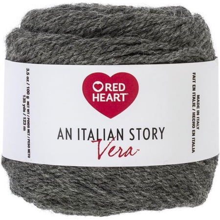 Coats Yarn R181-2342 3.5 oz Red Heart An Italian Story Vera Yarn, Pietra