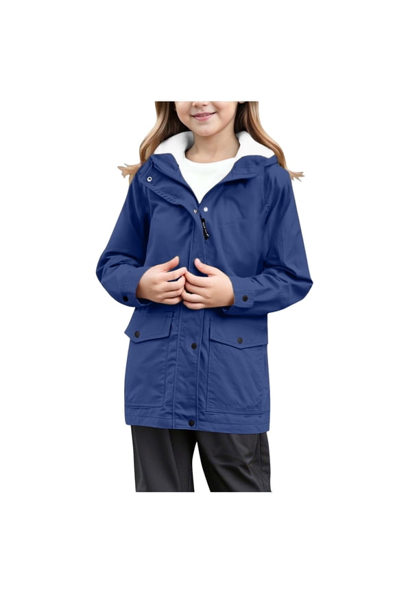 Coats for Girls 10-12 Boy's Waterproof Ski Snow Jacket Hooded Fleece Windproof Winter Jacket