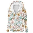 thumbnail image 1 of Coats for Women Christmas Printed Hooded Long Sleeved Loose Oversized Casual Sweatshirt,Womens Coats Plus Size Multicolor XL, 1 of 5