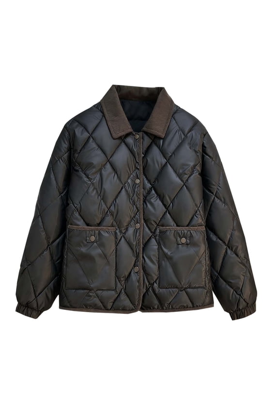 Coats for Women Fashion Solid Color Padded Keep Warm Long Sleeve Parkas Mountain Hiking Trip