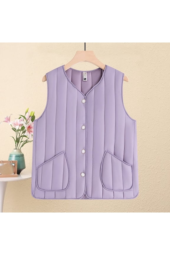 Coats for Women Sleeveless Pocket Warm Base Wearing Top Jacket,Womens Coats Plus Size Purple XXXXL