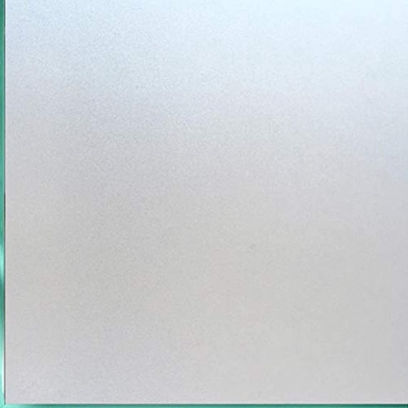 Coavas Window Film Non Adhesive Frosted Home Office Film Privacy Window Sticker Self Static Cling Vinly Glass Film for Bathroom Office Meeting Room Living Room (Matte White 17.7by78.7 Inch)
