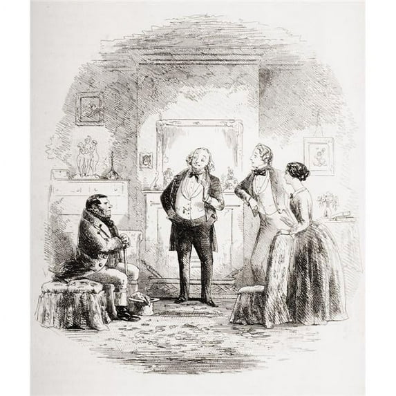 Coavinses Illustration by Phiz 1815-1882 From The Book Bleak House by Charles Dickens Published London 1853 Poster Print - 13 x 16