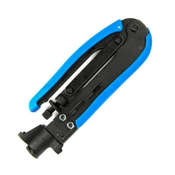 Coax Cable Crimper Coaxial Cable Pliers Compression Tool Adjustable Screw Head Pliers Crimping Tool For Coax RG59/RG6 F-Connectors