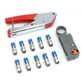 Coax Cable Crimper Kit Tool for RG6 RG59 Coaxial Compression Tool