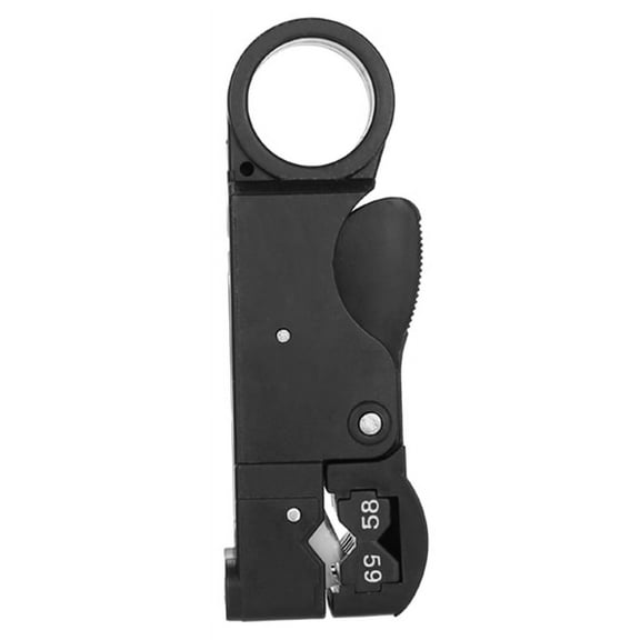 Coax Cable Stripper 3-Blade for RG58/59/62/3c/4c cables,1 x Wire stripper,Black