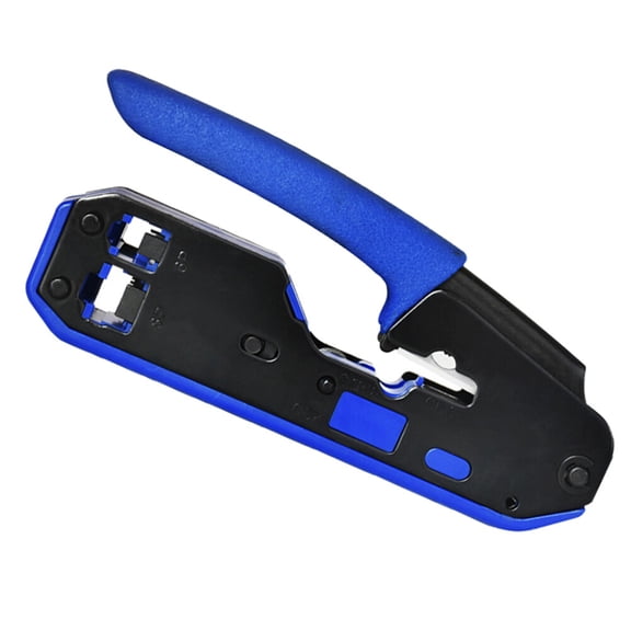 PartyKindom 1Pc Black Handheld Wire Cutter and Crimping Pliers for Network and Telephone Wiring