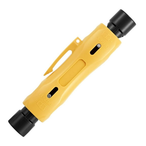 Coax Stripper Coaxial Cable Stripper With Wear Resistant Blade Pen Clip Built-in Spring Portable Coax Stripping Tool For RG59 RG11 RG7 RG6