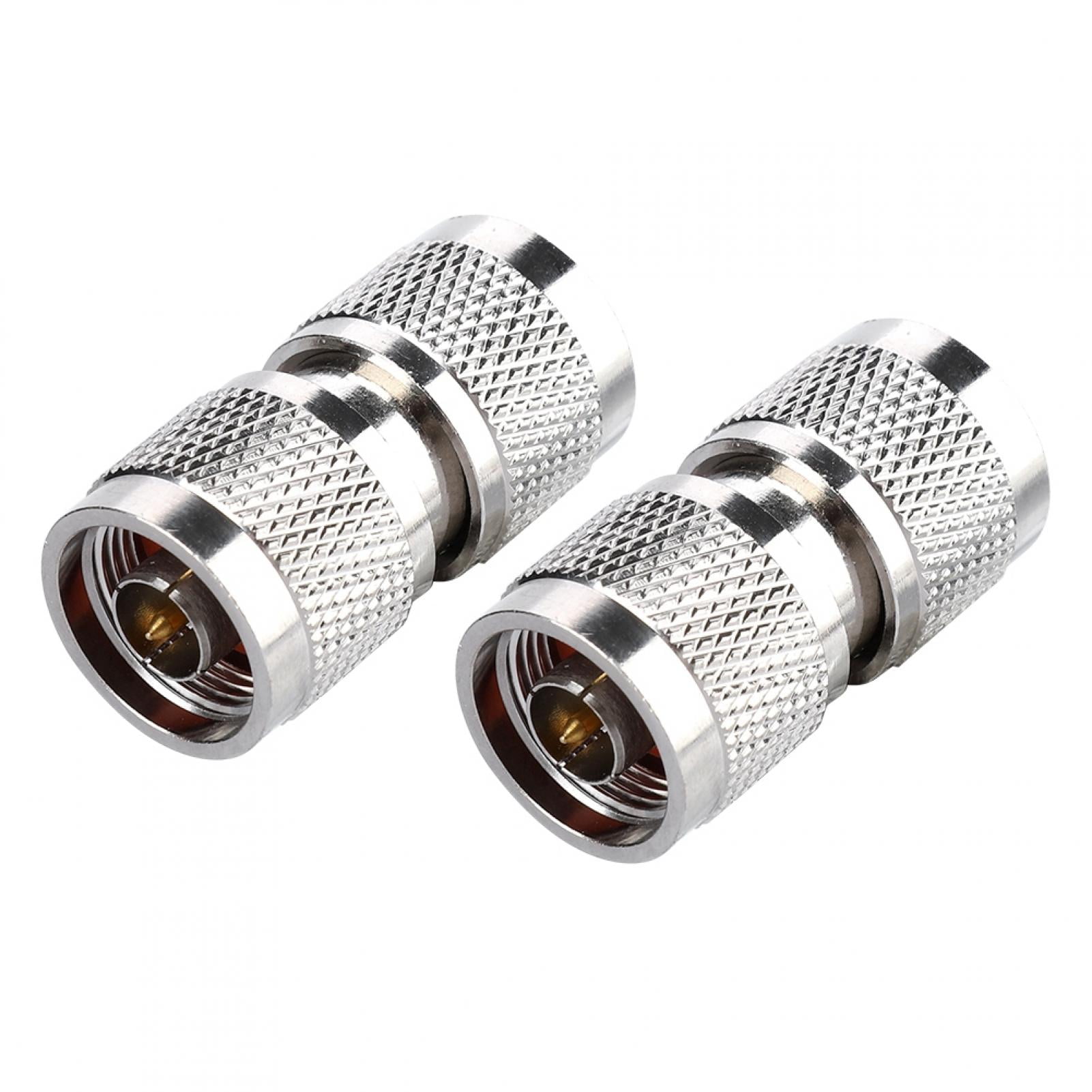 Coaxial Adapter Connecter, 2PCS NType Connecter NType Male To NType Male RF Coax Antenna