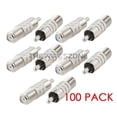 thumbnail image 1 of Coaxial Audio/Video F-Type Female to RCA Male RF Plug Adapter Connector (100/pk), 1 of 1