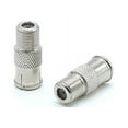 Coaxial Cable Push on Connectors 4 Pack for Tight Corners and Hard