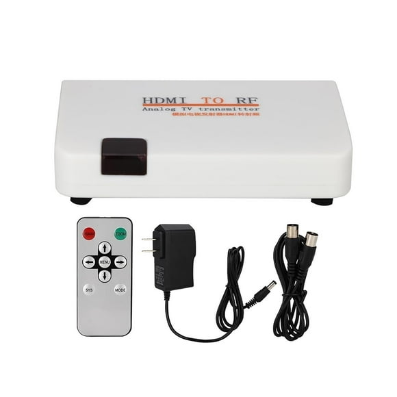 Coaxial Converter Adapter Box,Demodulator Composite Converter,for Video to Display on Regular Television