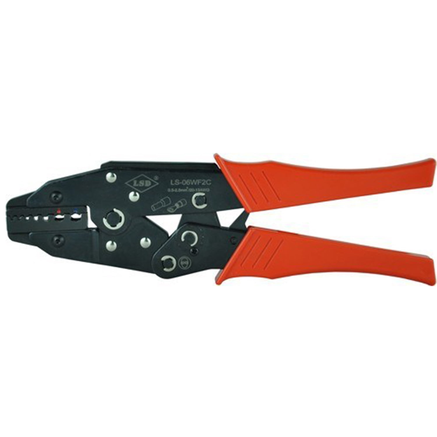 Ratchet Crimping Pliers For Coaxial Cable - BNC & TNC Connectors, 6 Size Capacity, Auto-Stop