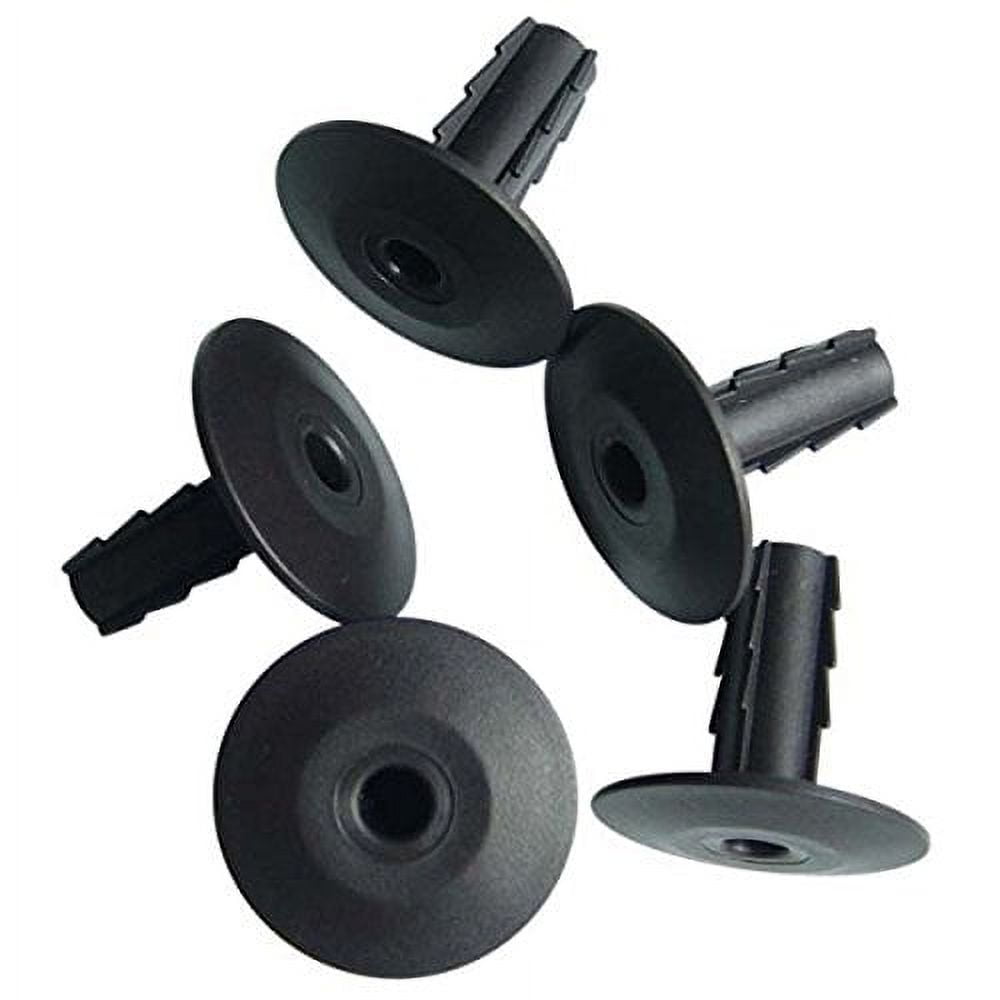 Coaxial Feed Thru Wall Bushing RG6 Black 100 Pack Cable 7/16" Plug 100
