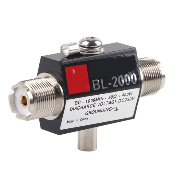 Coaxial Lightning Surge Arrester, BL-2000 PL259 Female To Female Coaxial Lightning Surge Protector For Electrical Systems