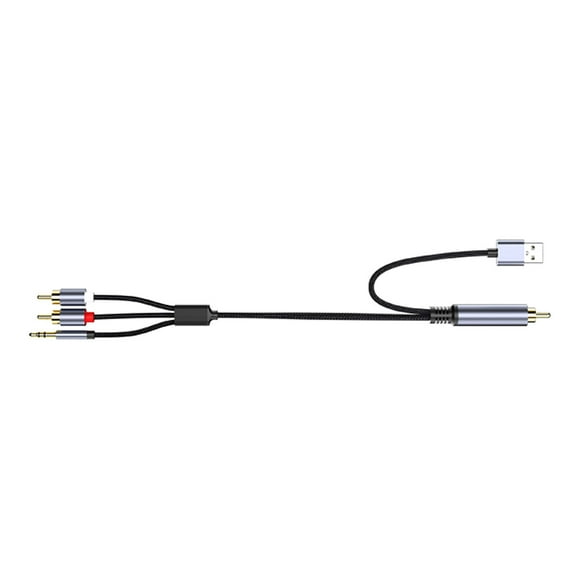 Coaxial To 3.5mm Adapters Cable USB Powered With Braide Shield For Home Theater And Professional Music Systems