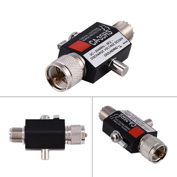 Coaxial <span Style="background:red"></span> Surge Protector, UHF Connector, 400W, Easy Install, Protect Your Equipment