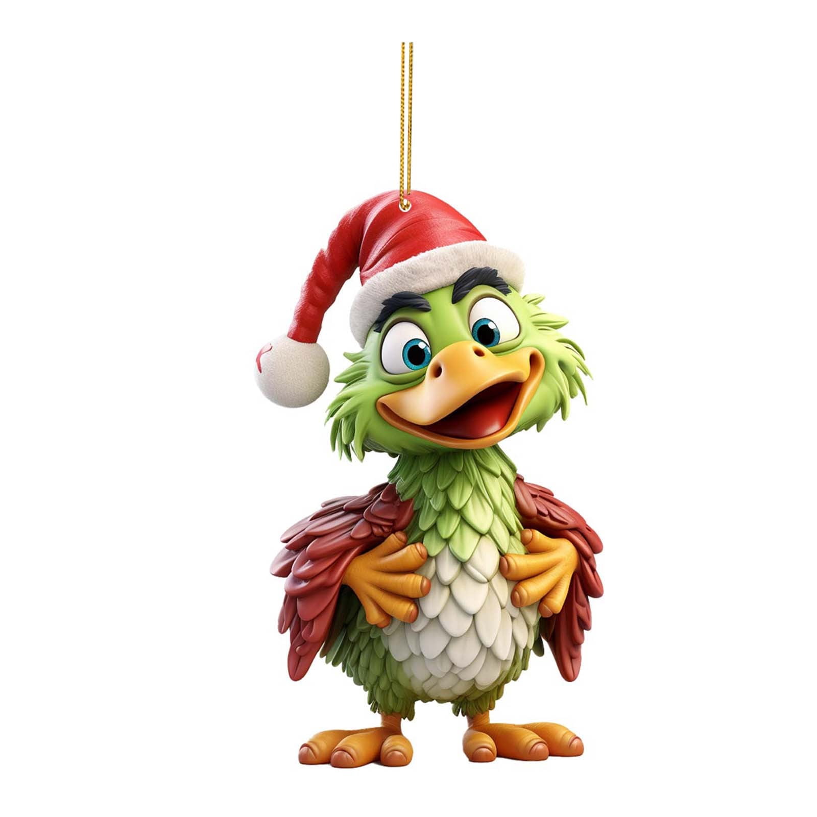 Coaye Green Rooster Pendant Christmas Tree Ornaments Christmas Vacation