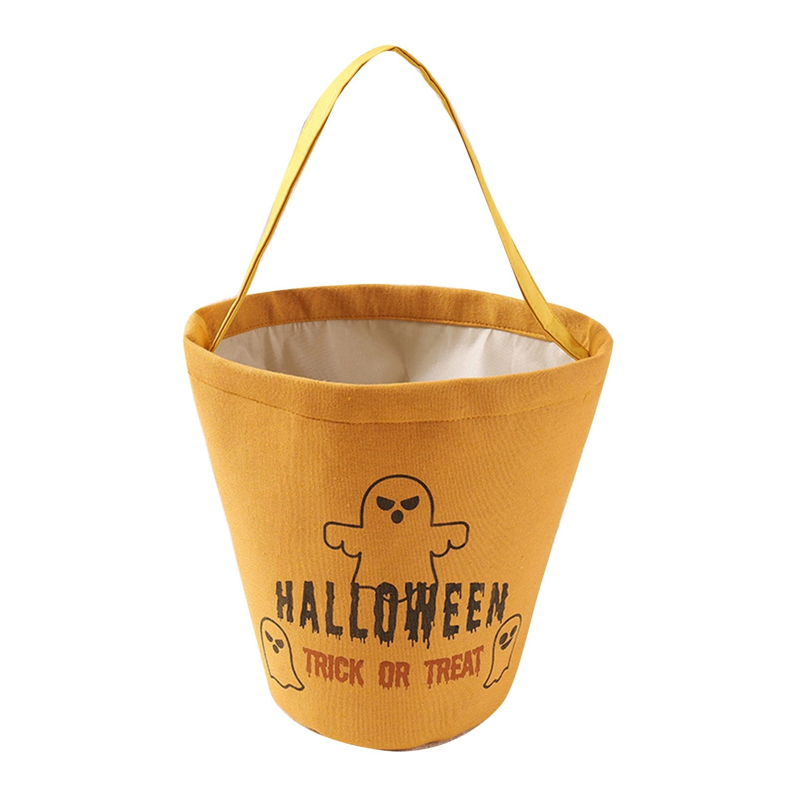 Coaye Trick Or Bag Pumpkin Canvas Candy Tote Bucket Multipurpose