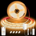 Cob Led Strip Light, 16.4Ft Dimmable Led Strip Lights, 3000K Flexible