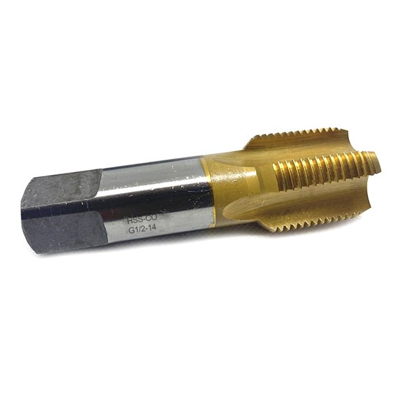 Cobalt Alloy Pipe Thread Tap Ideal for Heavy Duty Tasks Clean Accurate Threads