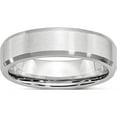 thumbnail image 1 of Cobalt Beveled Edge Satin 6mm Band (Size 8.5) Made In China cc13-8.5, 1 of 5