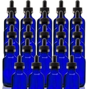 Cobalt Blue 1oz Dropper Bottle 30ml Pack of 24