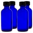 thumbnail image 1 of Cobalt Blue Glass Bottle - 2 fl oz w/ Cap - Pack of 4, 1 of 3
