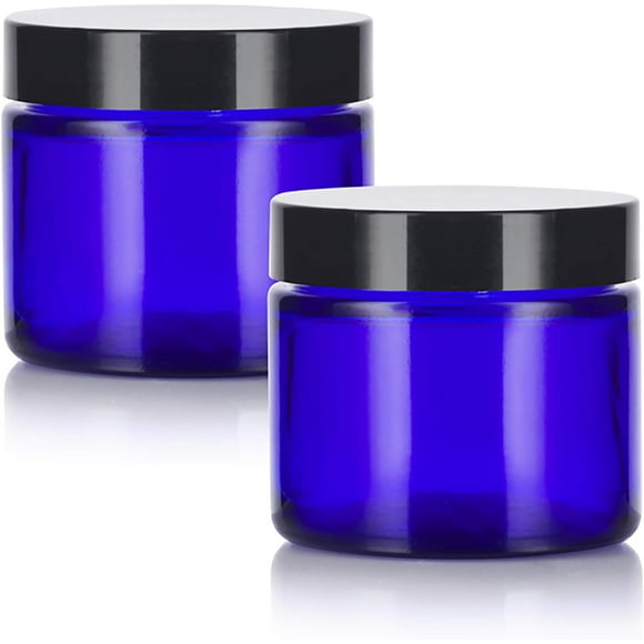 Cobalt Blue Glass Jars