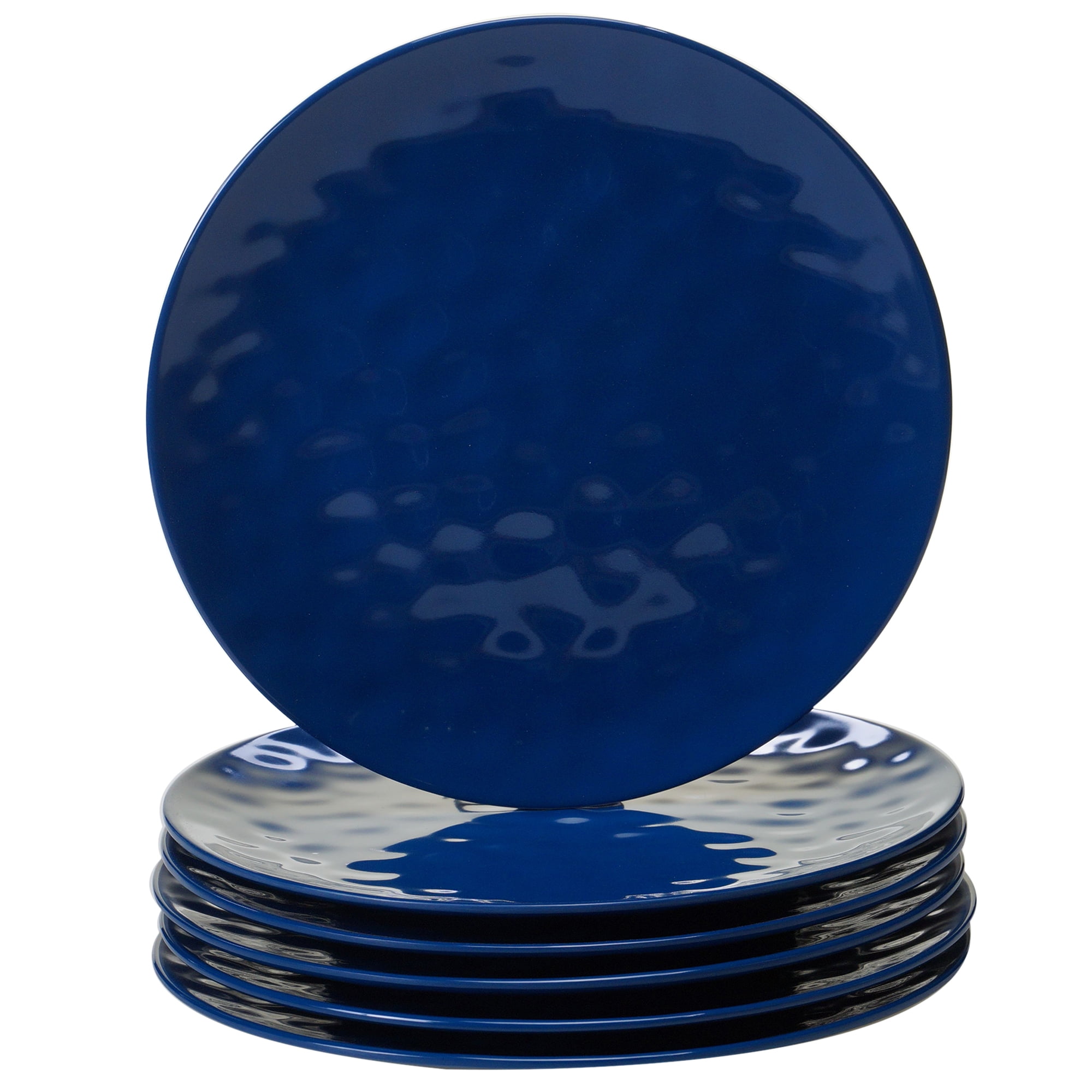Cobalt Blue Melamine Set 6 Dinner Plate 11 Walmart