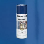 Cobalt Blue, Rust-Oleum Stops Rust Metallic Spray Paint-7251830, 11 oz