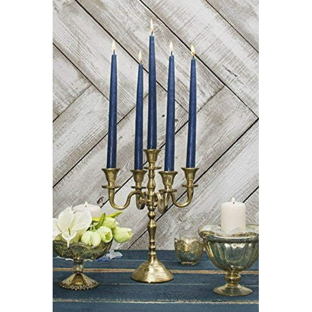 Cobalt Blue Taper Candles 12 Inch Tall Set of 12 Burn 10 Hours