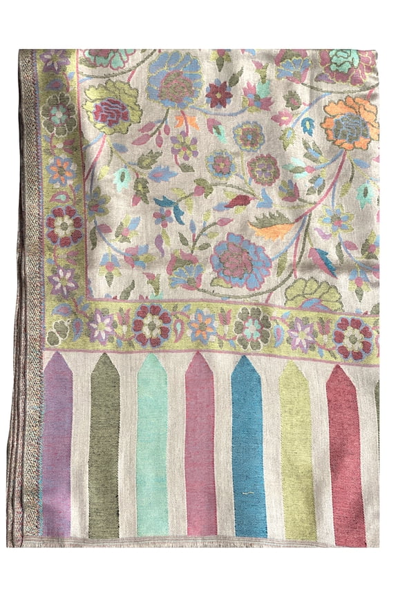 Cobalt Blue and Yellow Modal Scarf with Kani Weaving For Women Exquisite Unique Summer/Spring Collection Lightweight Soft Scarf Shawl Wrap