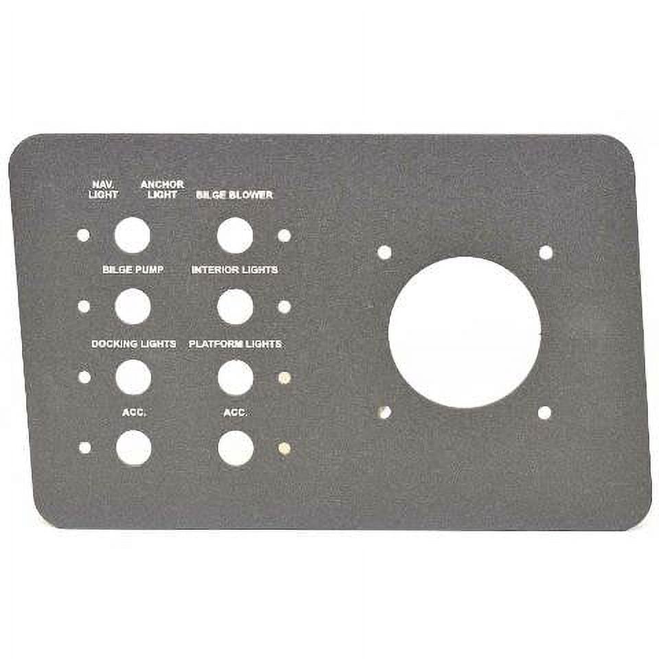 Cobalt Boat Blank Switch Panel 502219SG | Black Aluminum - Walmart.com