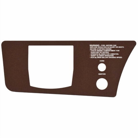 Cobalt Boat Blank Switch Panel 502236WB | Brown Aluminum