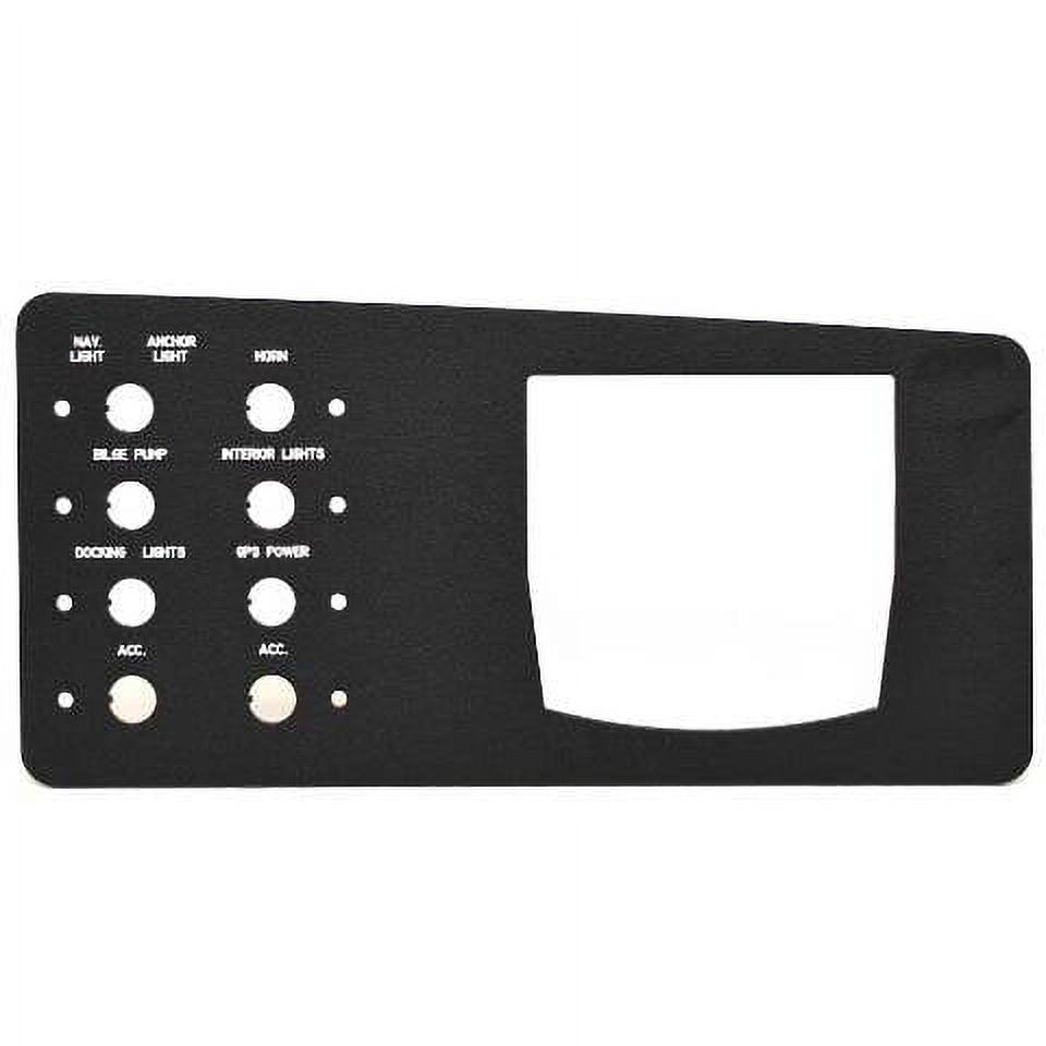 Cobalt Boat Blank Switch Panel 502240BL 10 1/2 x 5 Inch Black