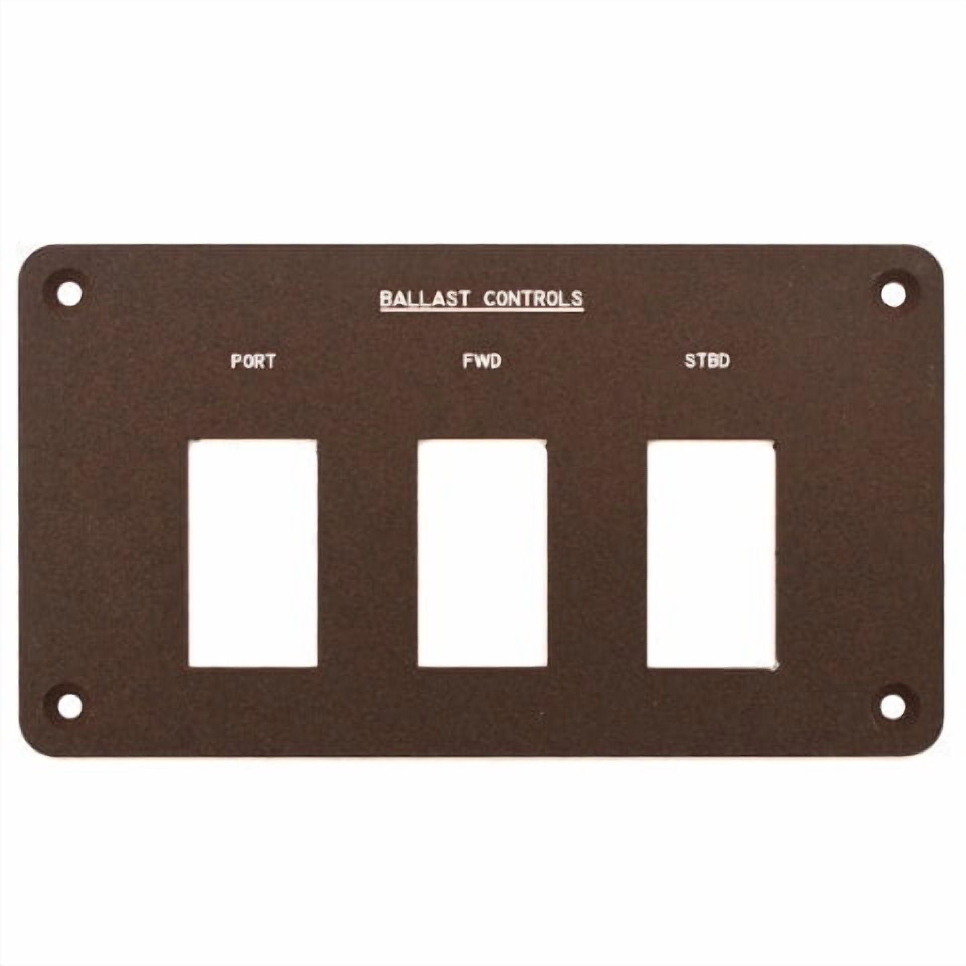 Cobalt Boat Blank Switch Panel 503119WB | Brown Aluminum - Walmart.com